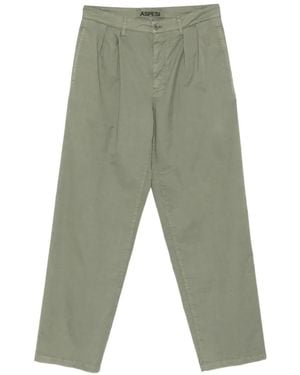 Aspesi Button-Fasteing Pants - Green