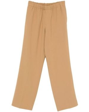 Sandro Elasticated Waistband Trousers - Natural