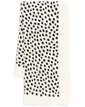 Chloé Polka-dot Scarf - White
