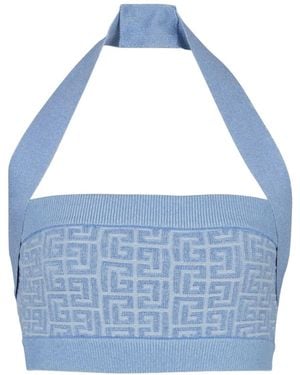 Balmain Bra Top - Blue