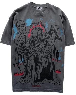 Warren Lotas Summoner Large-Print T-Shirt - Black