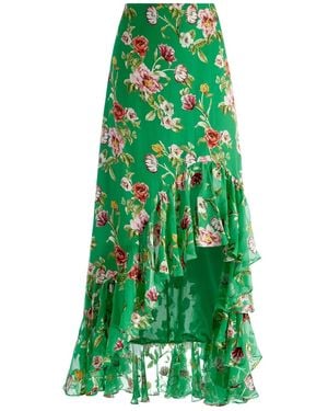 Alice + Olivia Soraya Midi Skirt - Green