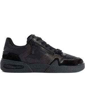 Giuseppe Zanotti Sneakers Frankie Con Cristalli - Nero