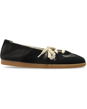 Maison Margiela Replica Lace-Up Ballet Flats - Black