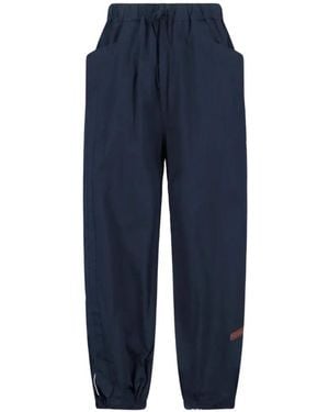 PDF Carlo Drawstring-Fastening Track Trousers - Blue