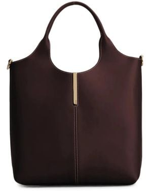 Tod's Leather Tote Bag - Purple