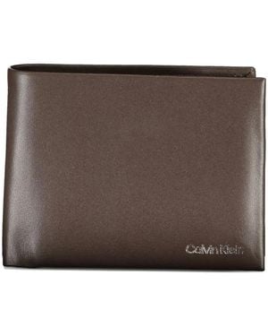 Calvin Klein Bi-Fold Leather Wallet - Brown