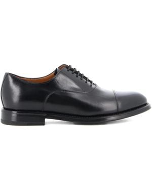 Neil Barrett Richelieus En Cuir À Lacets - Marron