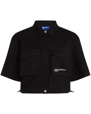 KARL LAGERFELD Utility Shirt - Black