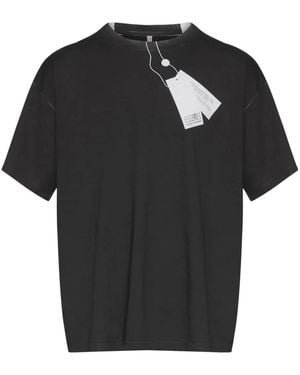 MM6 by Maison Martin Margiela プリント Tシャツ - ブラック