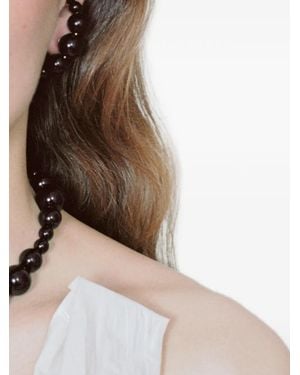 Beatriz Palacios Aperitivo Beaded Earrings - Brown