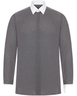 Tom Ford Hemd mit Rautenmuster - Grau
