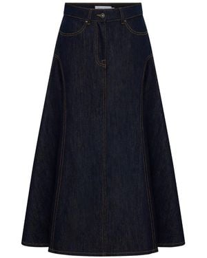 Anna Quan Judd Panelled Skirt - Blue