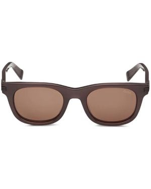 ZEGNA Rectangle-Frame Sunglasses - Pink