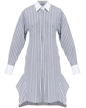 Stella McCartney Striped Shirt Mini Dress - Grey