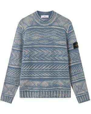 Stone Island Crew Neck - Blue
