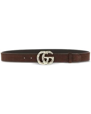 Gucci Riem Met Logo - Wit