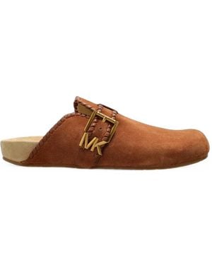 MICHAEL Michael Kors Greer Buckle-Fastening Mules - Brown