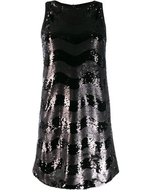 Emporio Armani Abito Sleeveless Embellished Dress - Black