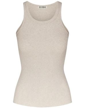 ÉTERNE Top sin mangas ajustado - Neutro