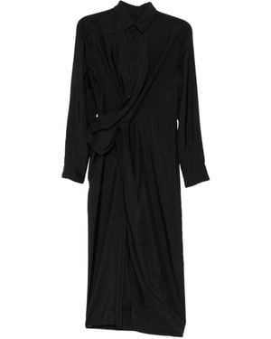 JNBY Twist-Detail Long-Sleeve Dress - Black