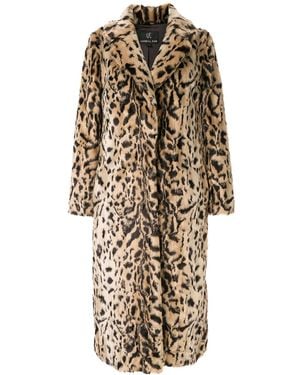 Unreal Fur Mantel Mit Leoparden-Print - Braun