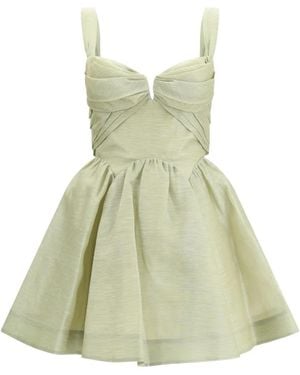 Zimmermann Robe Courte Rebellion À Design Drapé - Vert