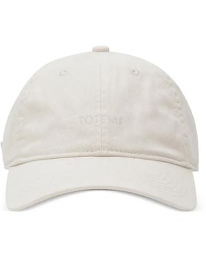 TOTEME Logo-Embroidered Cap - White