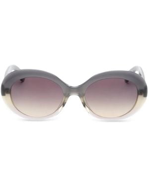 Garrett Leight Portia Round-Frame Sunglasses - Grey