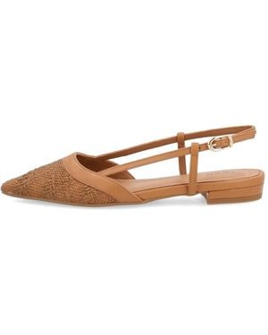Frau Herringbone-Effect Court Shoes - White