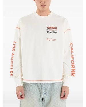 adidas Long-Sleeve Graphic T-Shirt - White