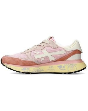 Premiata Lauryn 8179 Leather Trainers - Pink