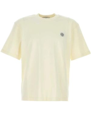 Stone Island コンパスパッチ Tシャツ - ホワイト
