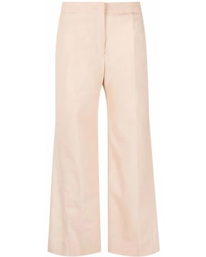 Jil Sander Straight-Leg Cotton Trousers - Natural