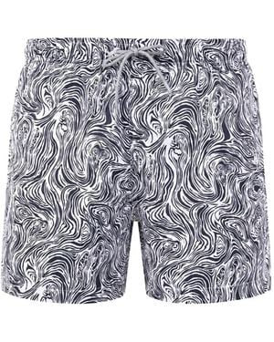 Boardies Forest Faces Swim Shorts - Blue