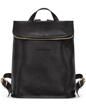 Longchamp Mochila Le Foulonne Mediana - Negro