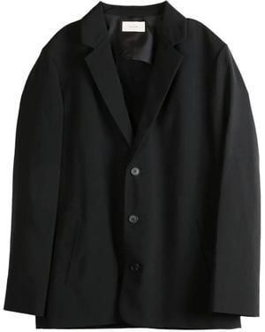 The Row Albert Three-Button Notch-Lapel Jacket - Black