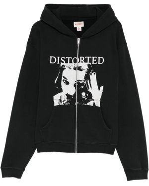 KAMIYA Graphic-Print Hoodie - Black