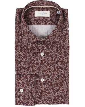 Tintoria Mattei 954 Floral-Print Shirt - Purple
