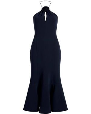 Cinq À Sept Jennie Floral-Appliqué Dress - Blue