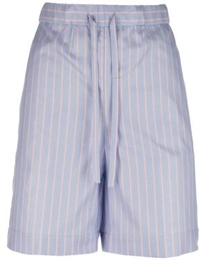 Paul & Shark Bermudas A Rayas Con Cordones - Azul