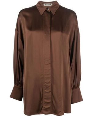 Aeron Rennie Long Sleeve Shirt - Brown