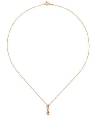 Noghi 14Kt Pendant Necklace - White