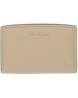 MICHAEL Michael Kors Logo-Plaque Bifold Wallet - Natural