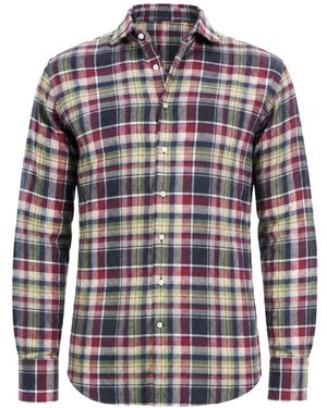 Artigiano Riba B.D. Check-Pattern Shirt - Blue