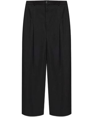 Loewe Hose mit Faltendetail - Schwarz