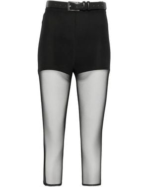 Vestiaire d'un Oiseau Libre Mesh-Hose Mit Gürtel - Schwarz