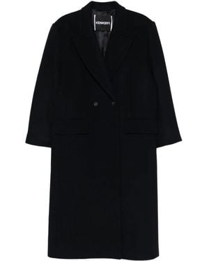 frenken Double-Breasted Coat - Black