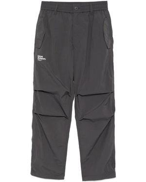 Izzue Hose Mit Logo-Print - Grau