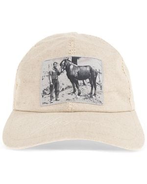 Jacquemus Paysan Graphic-Patch Baseball Cap - White